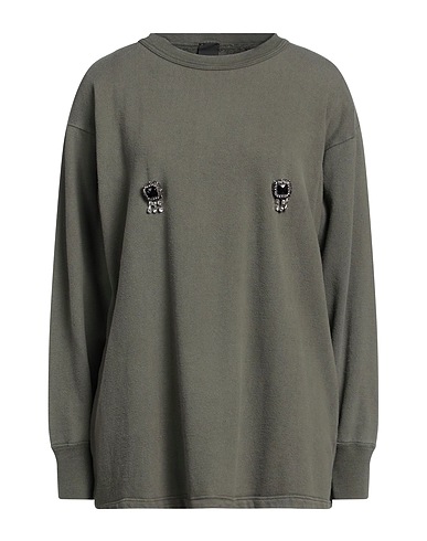 PINKO Sweatshirt Military green 100% Cotton