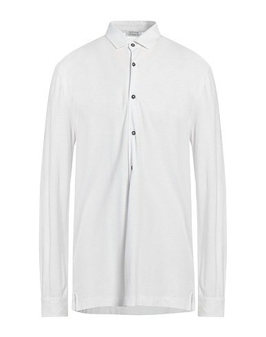 HERITAGE Solid color shirt White 100% Cotton