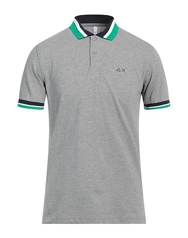 SUN 68 Polo Grigio 95% Cotone, 5% Elastan
