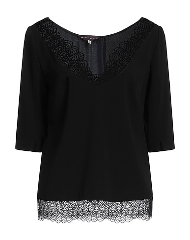 TALBOT RUNHOF Top Black 71% Triacetate, 29% Polyester, Nylon, Elastane