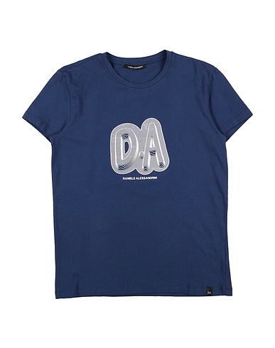 DANIELE ALESSANDRINI T-shirt Navy 95% Cotton, 5% Elastane