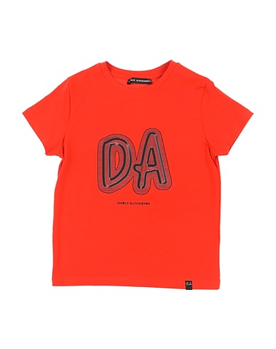 DANIELE ALESSANDRINI T-Shirt Orange 95% Baumwolle, 5% Elastan