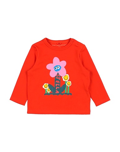 STELLA McCARTNEY KIDS T-shirt Orange 100% Cotton, Elastane