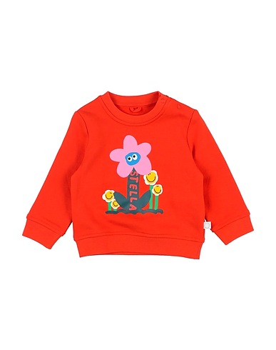 STELLA McCARTNEY KIDS Sweatshirt Orange 100% Cotton, Elastane