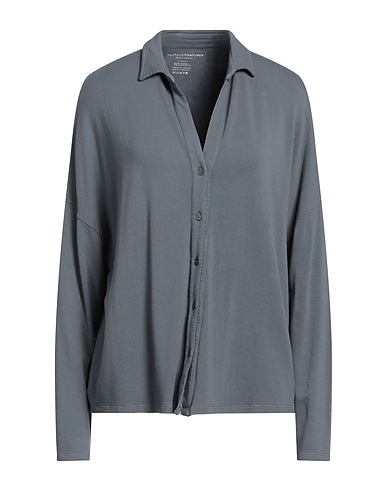 MAJESTIC FILATURES Solid colour shirts & blouses Grey 96% Viscose, 4% Elastane