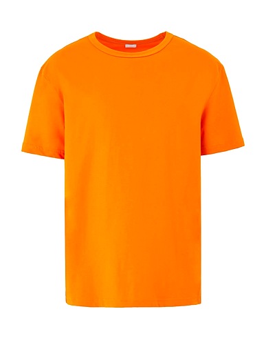 8 by YOOX Basic T-Shirt Orange 100% Organische Baumwolle