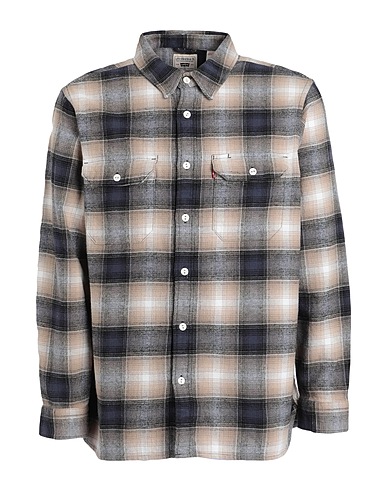 LEVI'S Camisa de cuadros JACKSON WORKER NEUTRALS Beige 100% Algodón