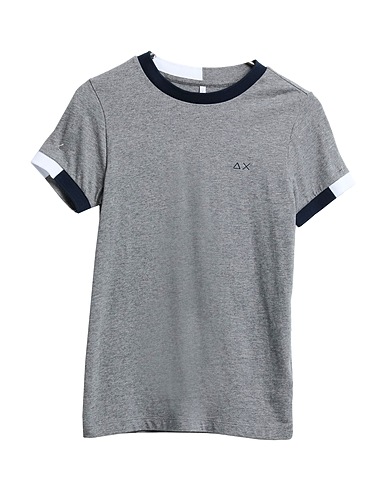 SUN 68 T-Shirt Grau 100% Baumwolle