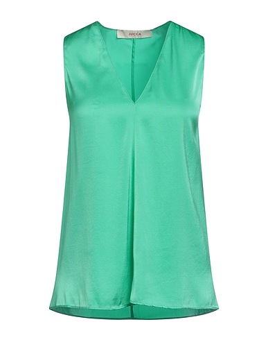 JUCCA Top Green 94% Silk, 6% Elastane