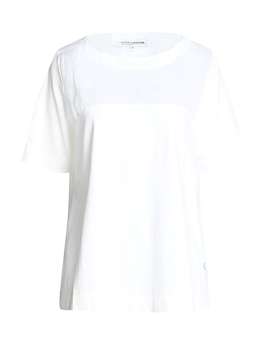 EUROPEAN CULTURE T-shirt Bianco 55% Ramiè, 45% Cotone