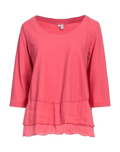 EUROPEAN CULTURE T-shirt Antique rose 78% Cotton, 22% Ramie