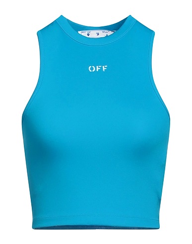 OFF-WHITE™ Athletic tops Azure 86% Polyamide, 14% Elastane