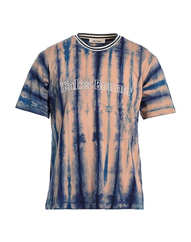WALES BONNER T-shirt Navy 100% Cotton, Polyester, Elastane