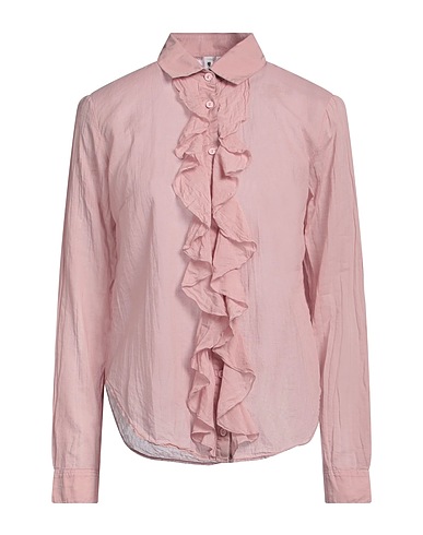 EUROPEAN CULTURE Solid colour shirts & blouses Blush 98% Cotton, 2% Viscose