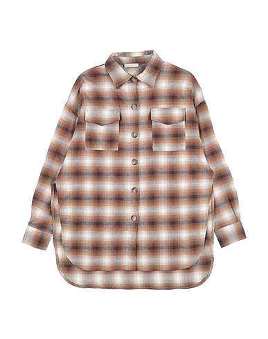 L:Ú L:Ú by MISS GRANT Patterned shirts & blouses Camel 70% Cotton, 25% Polyester, 3% Other Fibres, 2% Elastane