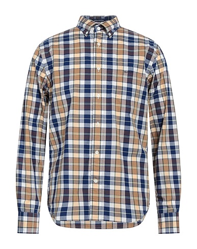 GANT Camicia a quadri Blu navy 100% Cotone