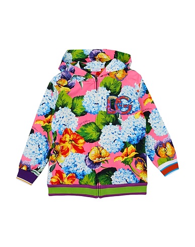 DOLCE&GABBANA Hooded track jacket 88% Cotton, 12% Elastane