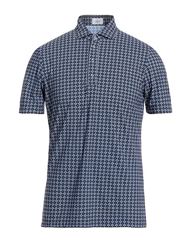 ALESSANDRO GHERARDI Polo shirt Navy blue 74% Polyamide, 26% Elastane