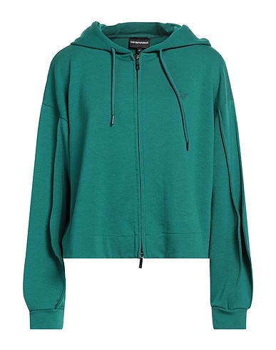 EMPORIO ARMANI Felpa Verde 68% Poliestere, 26% Viscosa, 6% Elastan