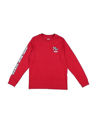 VANS T-shirt HOLE SHOT LS
 Rosso 100% Cotone