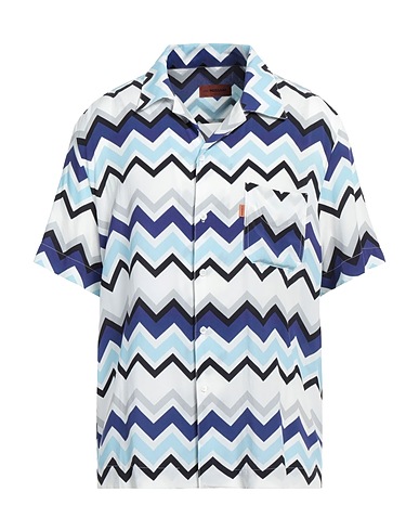 MISSONI Patterned shirt Sky blue 100% Viscose