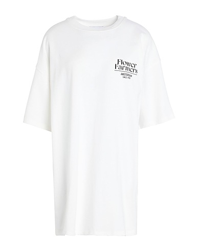 TOPSHOP Oversize-T-Shirt White 100% Cotton