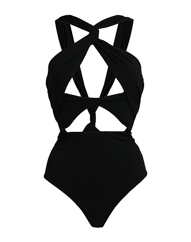MAGDA BUTRYM TOPS & TEES Black 97% Viscose, 3% Elastane
