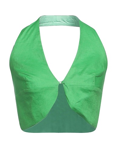ACTUALEE Top Verde 100% Lino