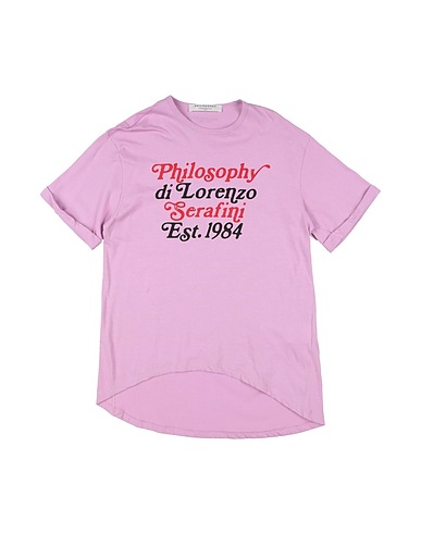 PHILOSOPHY di LORENZO SERAFINI T-shirt Lilac 100% Cotton
