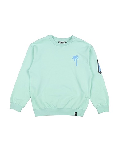 DANIELE ALESSANDRINI Sweatshirt Light green 95% Cotton, 5% Elastane