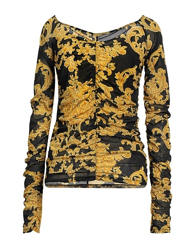 PINKO Top Black 90% Polyamide, 10% Elastane