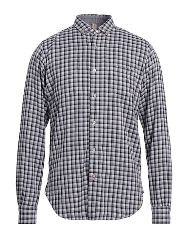 DNL Checked shirt Midnight blue 100% Cotton