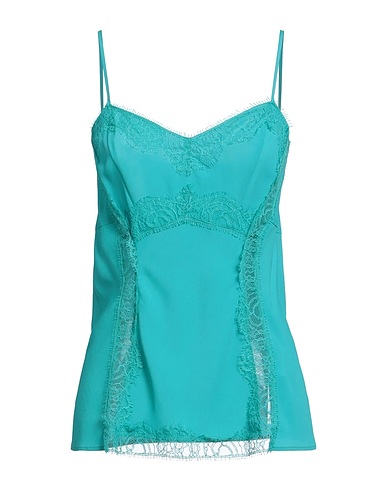 ANNA MOLINARI Cami Turquoise 85% Acetate, 15% Silk, Polyamide