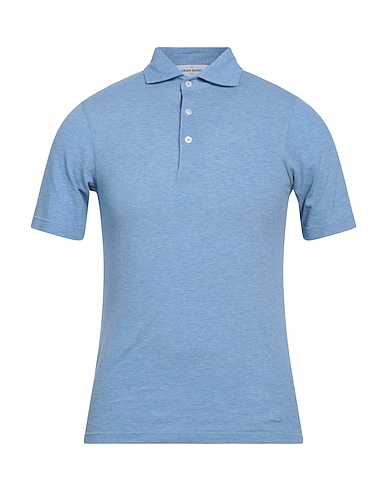 GRAN SASSO Polo shirt Sky blue 100% Cotton