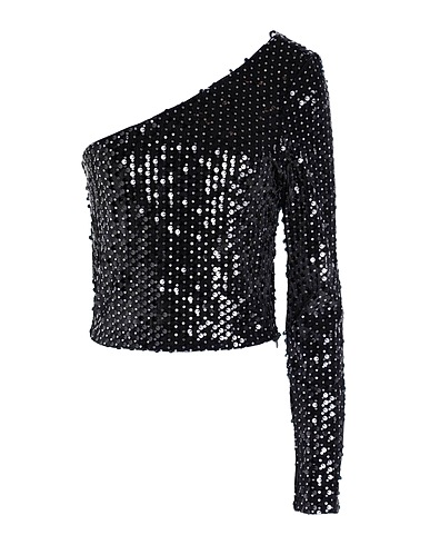 ONLY One-Shoulder-Top Schwarz 95% Polyester, 5% Elastan