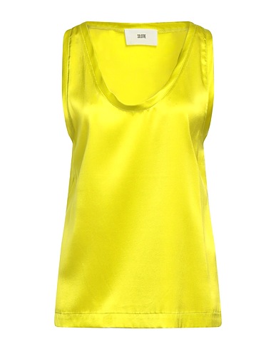 SOLOTRE Top Lime green 92% Silk, 8% Elastane