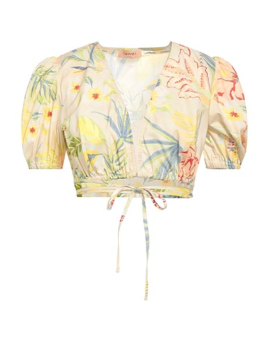 TWINSET Top Beige 100% Cotton