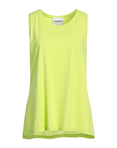 BRAND UNIQUE Canotta Verde lime 60% Cotone, 40% Lino