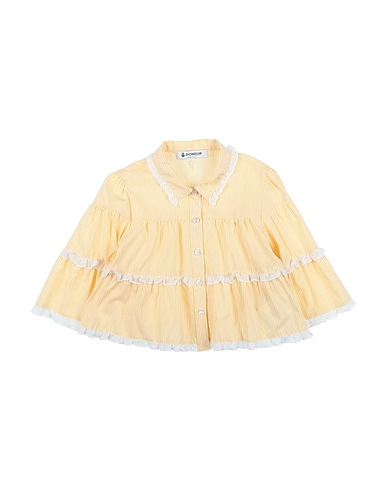 DONDUP Patterned shirts & blouses Yellow 100% Cotton