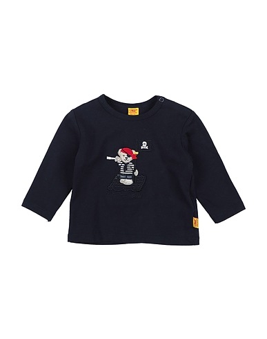 STEIFF T-shirt Midnight blue 95% Cotton, 5% Elastane