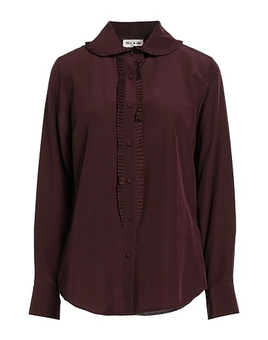 PAUL & JOE Chemises et chemisiers de couleur unie Prune 100% Soie