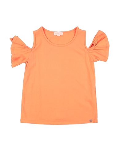 PLEASE T-shirt Orange 100% Cotton