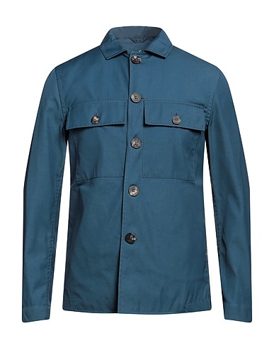 DOPPIAA Solid colour shirt Deep teal 68% Polyester, 32% Cotton