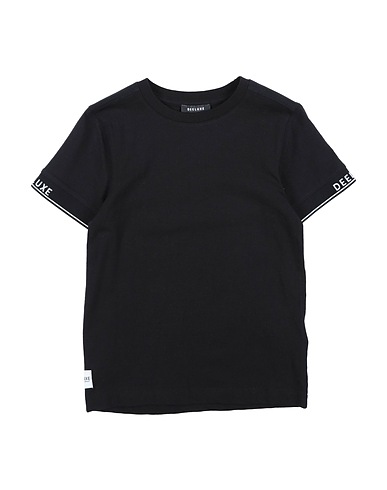 DEELUXE T-shirt Nero 95% Cotone, 5% Elastan