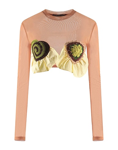 ANDERSSON BELL Top Camel 87% Polyester, 13% Elastane, Cotton