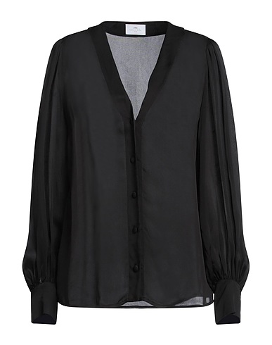 NENETTE Solid colour shirts & blouses Black 100% Viscose