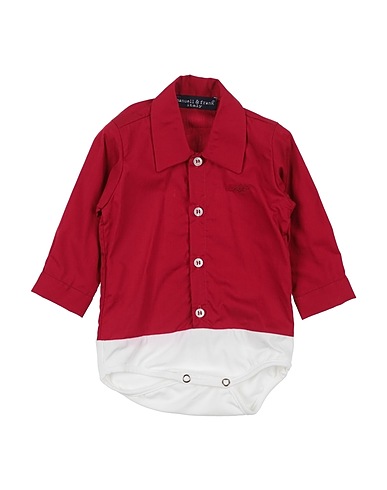 MANUELL & FRANK Baby bodysuit Red 97% Cotton, 3% Elastane