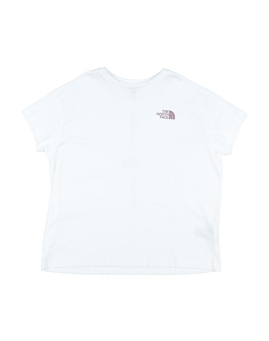 THE NORTH FACE T-shirt G VERTICAL LINE S/S TEE
 Off white 100% Cotton