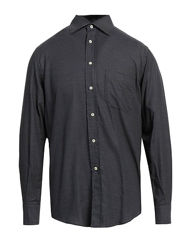 1911 LUBIAM CERIMONIA Patterned shirt Black 100% Cotton