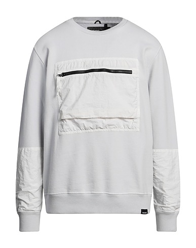 NEMEN Sweatshirt Light grey 100% Cotton, Nylon